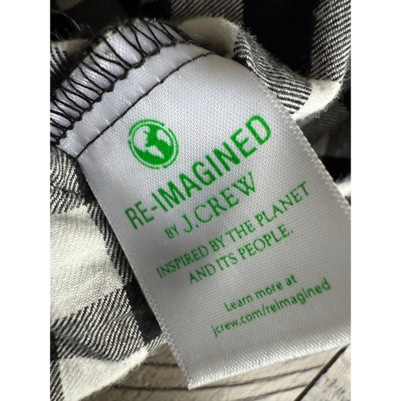 J.Crew Gingham Popover Shirt – Black & White Check, 100% Cotton, Size S - Picture 8 of 8